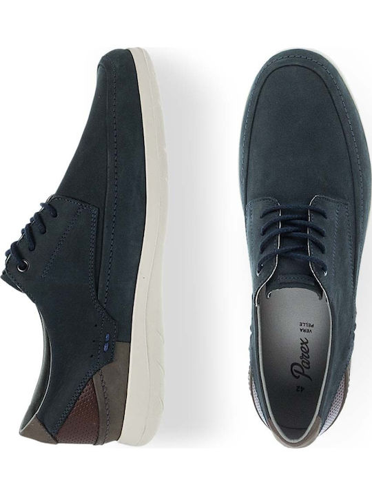 Leder Herren Freizeitschuhe Blau