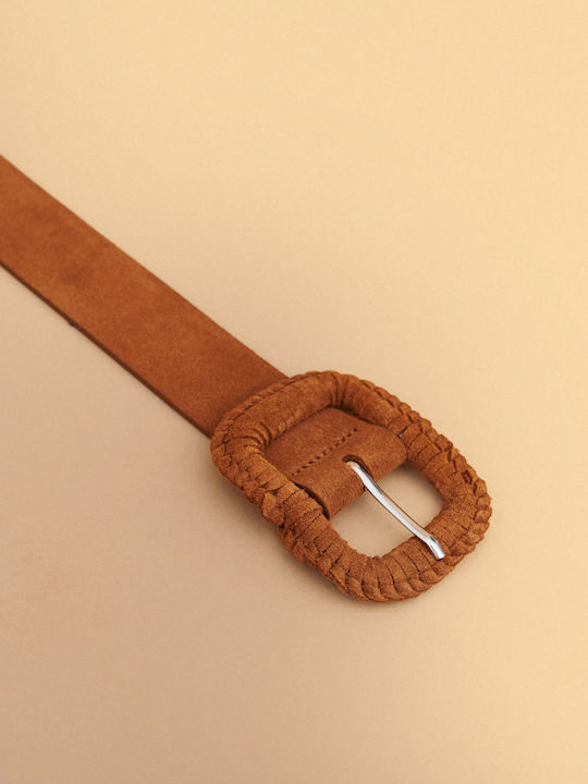 Leather Women's Belt Brown
