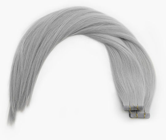 Seamless1 Aufkleber Erweiterung mit Echthaar in Silber Farbe 55cm Fox Ultimate Range 20Stück