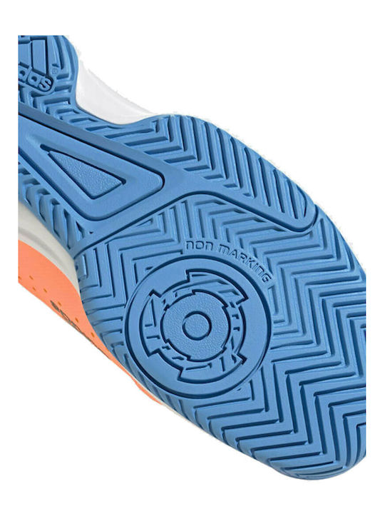 Court Stabil Jr Kids Sports Shoes Volleyball with Laces Beam Orange / Core Black / Pulse Blue