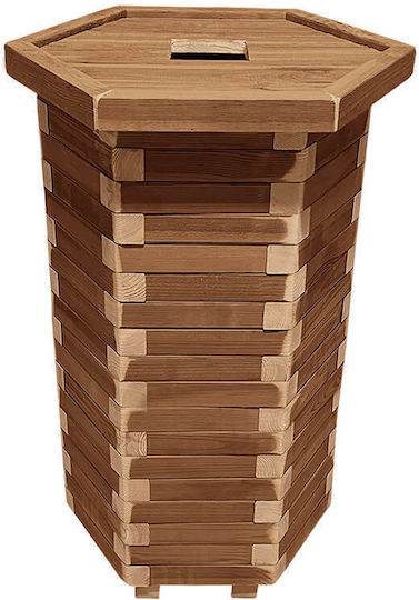 Tesias Group Wooden Waste Bin 170lt
