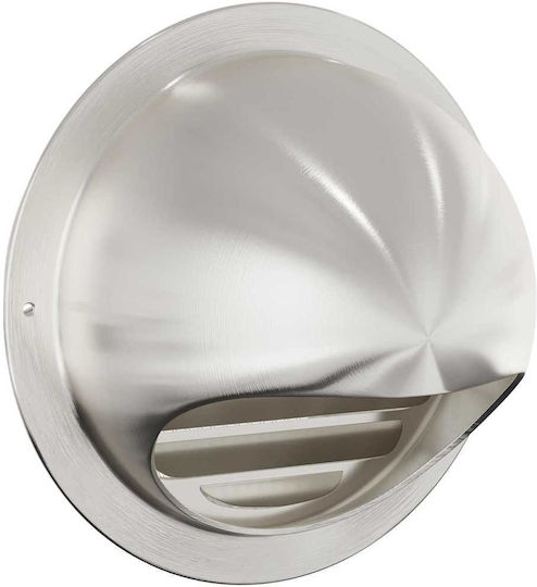 Vidaxl Καπάκια Αερισμού 8 Pcs Ασημί 150 Mm Ανοξείδωτο Ατσάλι
