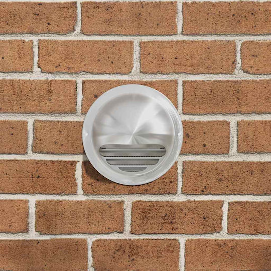 Vidaxl Καπάκια Αερισμού 8 Pcs Ασημί 150 Mm Ανοξείδωτο Ατσάλι