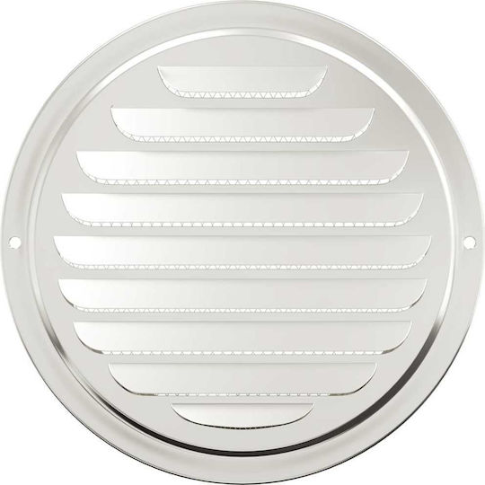 Vidaxl Καπάκια Αερισμού 4 Pcs Ασημί 200 Mm Ανοξείδωτο Ατσάλι