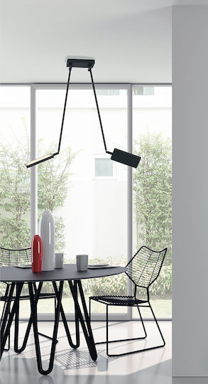 Fan Europe Design LED Κρεμαστό Φωτιστικό Μαύρο 85x15εκ. Fan Europe Design LED Κρεμαστό Φωτιστικό Μαύρο 85x15εκ.