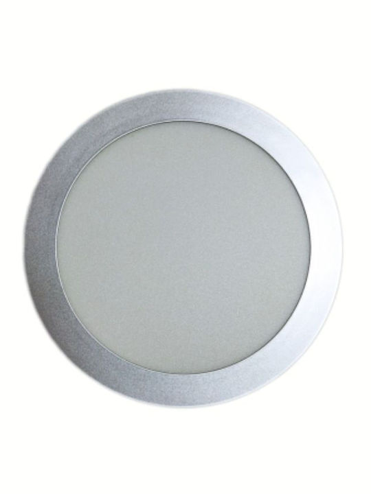 Atman Στρογγυλό Χωνευτό LED Panel 18W με Ψυχρό Λευκό Φως 6000K 22εκ.