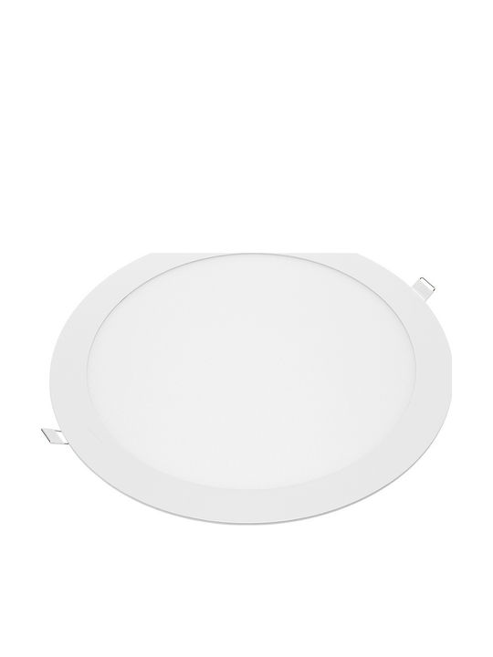 Optonica Rotund Încastrat Panou LED Putere 24W cu Alb Natural Lumini