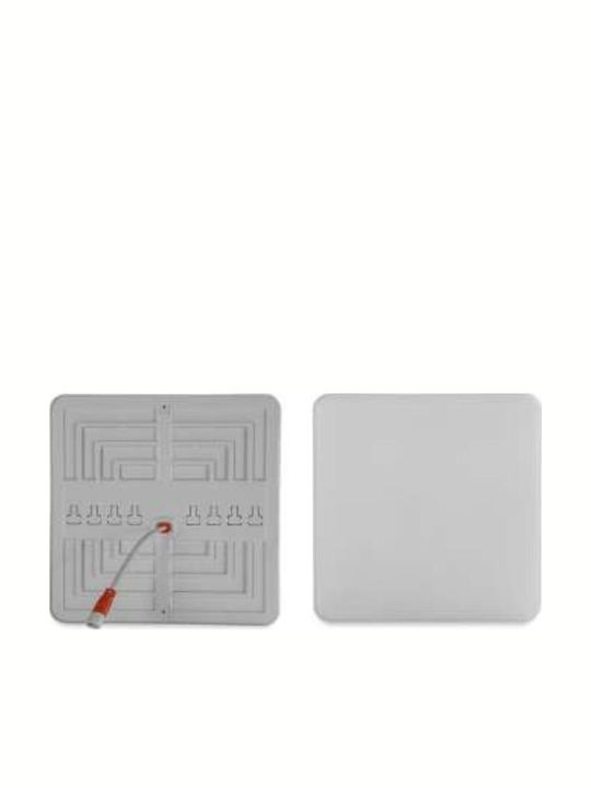 Atman Panel Platz Vertieft LED Panel 18W mit Natürliches Weiß Licht 4000K