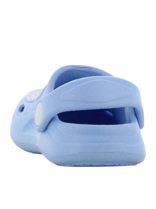 Kids Light Blue Beach Clogs
