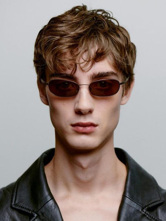 A.Kjaerbede Unisex Sunglasses With Brown Frame KL2508-003