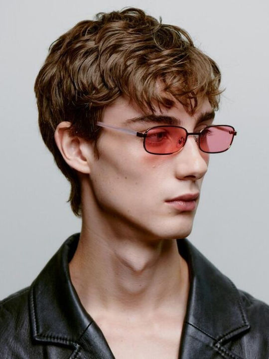 A.Kjaerbede Unisex Sunglasses With Pink Frame And Pink Lens KL2506-005