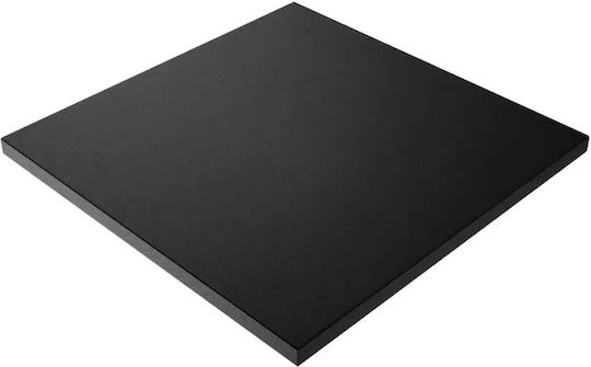 Viking Rubber Gym Exercise Equipment Floor Mat Black 100x100x1.5cm