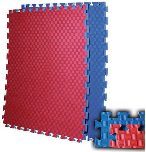 Viking Double Sided Red/Blue Puzzle Gym Mat 100x100x2.5cm 1 Piece