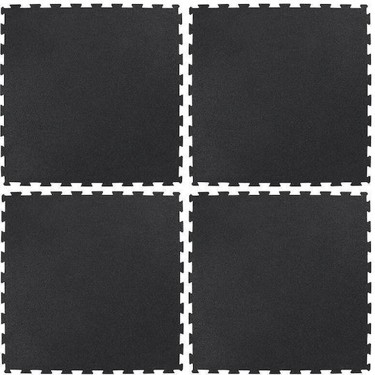 Boden Bodenbelag für Turnhallengeräte Fitnessstudio Schwarz 100x100x1.5cm 1Stück