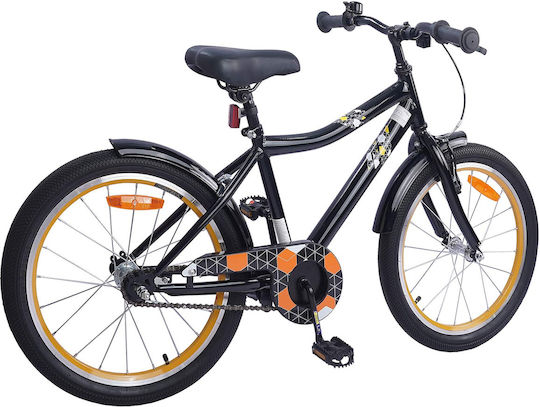 vidaXL 18" Παιδικό Ποδήλατo BMX Μαύρο
