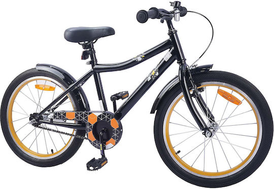 vidaXL 18" Παιδικό Ποδήλατo BMX Μαύρο