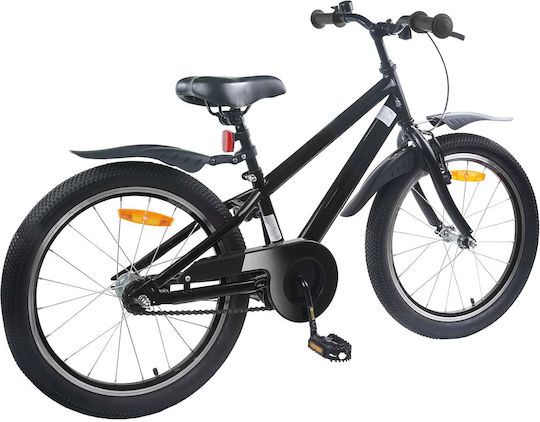 vidaXL Bicicletă Copii 18" BMX Neagră
