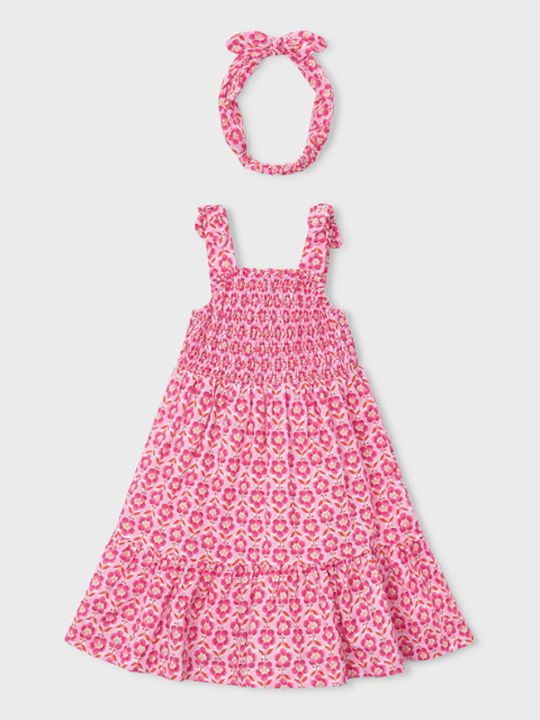 Mädchenkleid Ärmellos Rosa