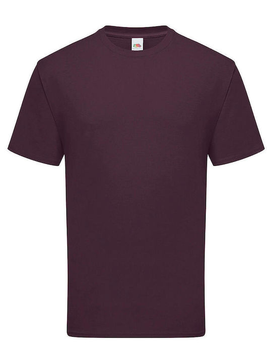Fruit of the Loom Unisex Διαφημιστικό T-shirt Κοντομάνικο σε Χρώμα