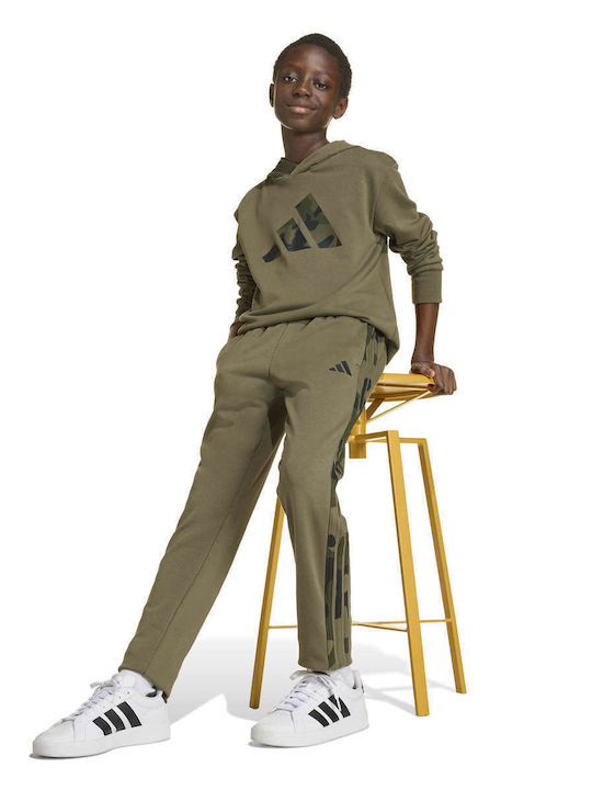 Kids Sweatpants Set Olive Strata/Black