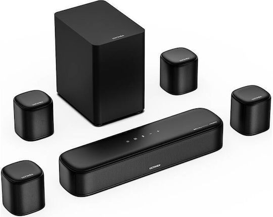 Ultimea Aura A60 Soundbar 7.1 Bluetooth and HDMI with Remote Control Black