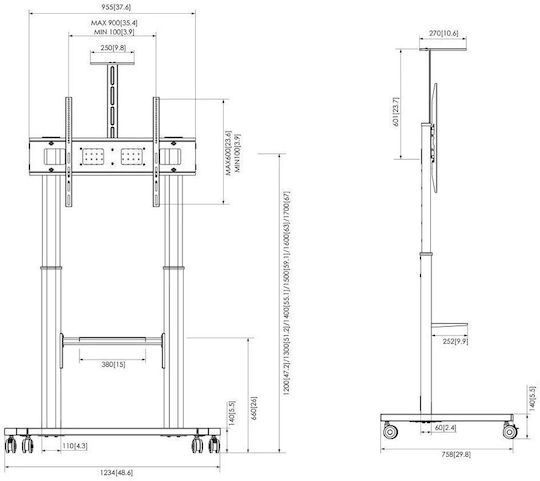 Vogel's T1041 TV Mount Floor