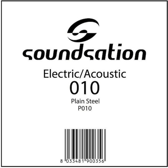 Soundsation Electric Acoustic Single Steel Electric Guitar String 10