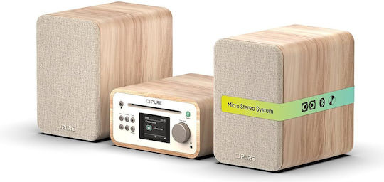 Pure Sistem audio 2 Classic Stereo Mini cu CD Player și Bluetooth Alb
