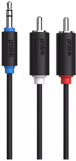 Prolink Audio Cable 3.5mm Male - RCA Male Black 5m PB1030500