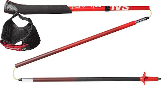 Salomon Compact Trekking Poles from Carbon Fiber 2pcs Red