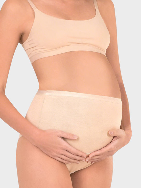 Maternity Briefs Berrak High Waist Beige Brk11648-1-beige
