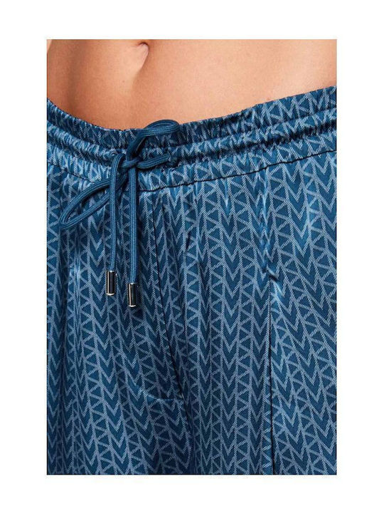 Women's Fabric Trousers Blue