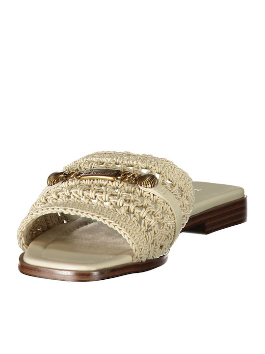 Women's Flat Sandals Beige