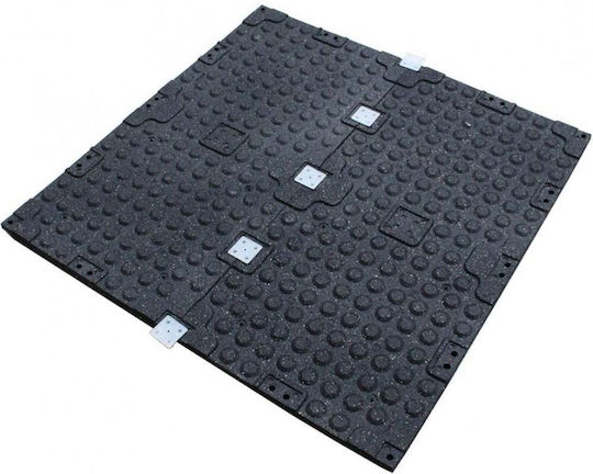 Profit Bodenbelag für Turnhallengeräte Beidseitig Schwarz/Grau 100x100x2cm 1Stück