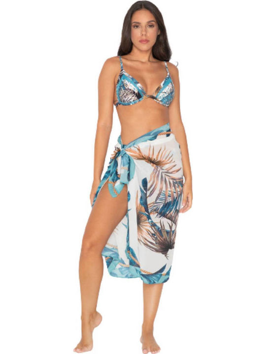 Luna White Women's Pareo Floral