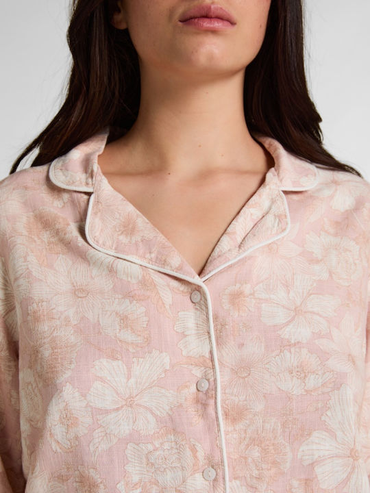 Hunkemöller Summer Women's Pyjama Blouse Pink