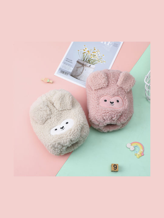 Kids Knitted White Gloves