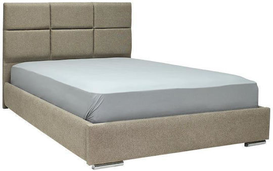 Berlin Κρεβάτι Υπέρδιπλο για Στρώμα 170x210cm Μπεζ Berlin Κρεβάτι Υπέρδιπλο για Στρώμα 170x210cm Μπεζ