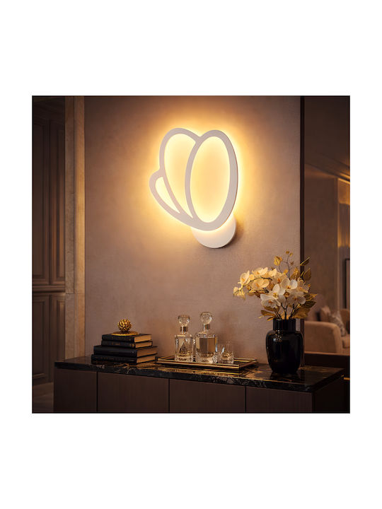 Led Tulip Wall Light 16w White