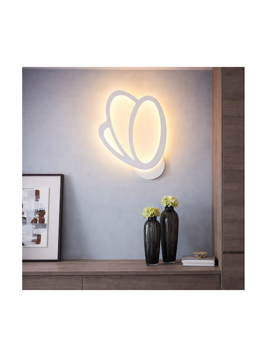 Led Tulip Wall Light 16w White