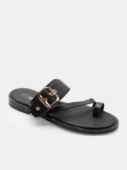 Women's Black Flat Sandals