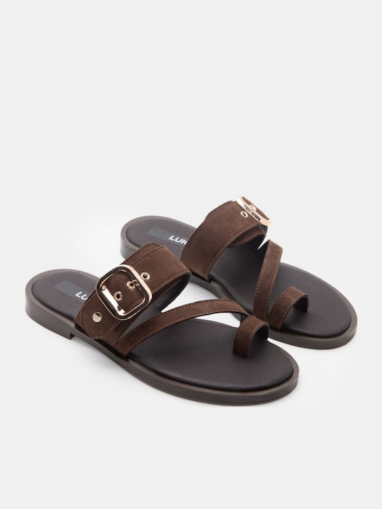 Women's Flat Sandals Brown