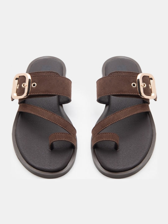Women's Flat Sandals Brown