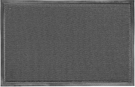 Kadax Covoraș De Intrare Antiderapant Din Cauciuc Negru 90x60cm Grosime 10mm