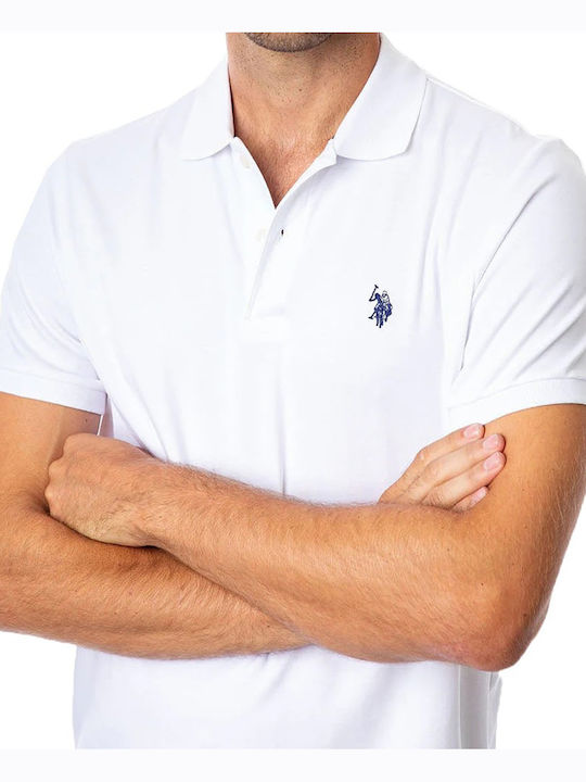 Polo Bluză Cu Mânecă Scurtă Alb