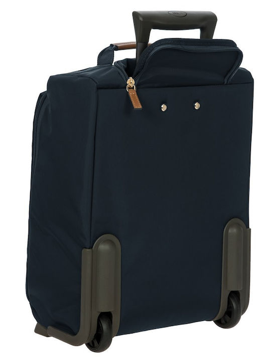 Bric's Milano X-travel Cabin Suitcase Ocean Blue with 4 Wheels Height 45cm