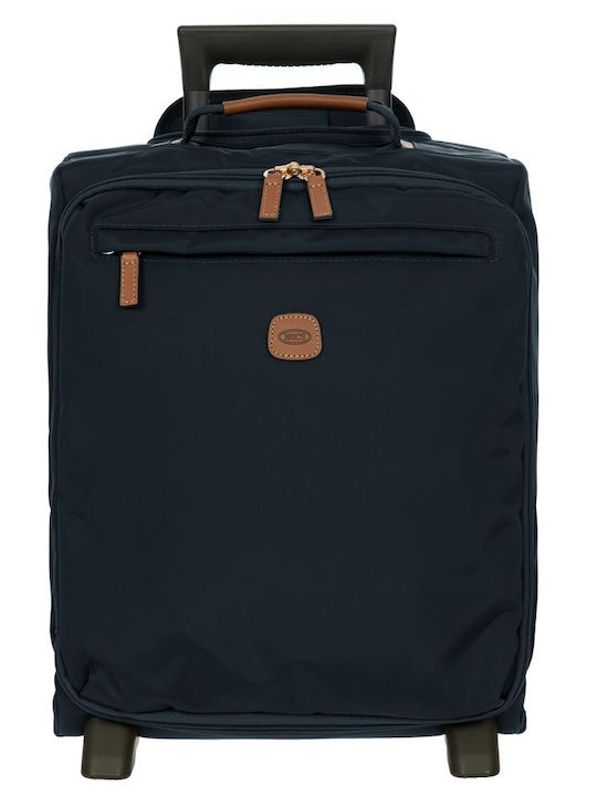Bric's Milano X-travel Cabin Suitcase Ocean Blue with 4 Wheels Height 45cm