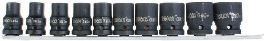 Rooks Καρυδάκια Αέρος Εξάγωνα με Καρέ Υποδοχής 1/2" Σετ 10τμχ