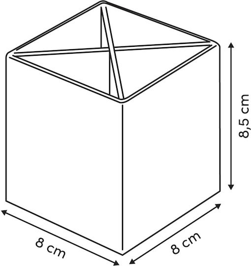 Μολυβοθήκη 8x8x8.5 F-v Florea 212751 8x8x8.5