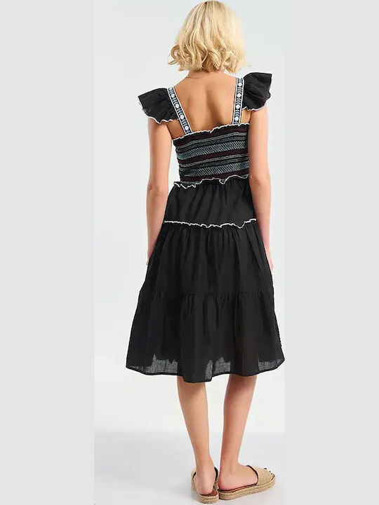 Summer Midi Dress Black